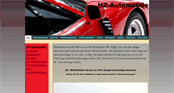 Desktop Screenshot of hz-automobile.de