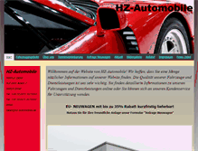 Tablet Screenshot of hz-automobile.de